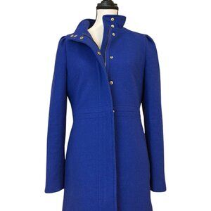 Banana Republic Cobalt Blue Wool Duffle Coat (S)